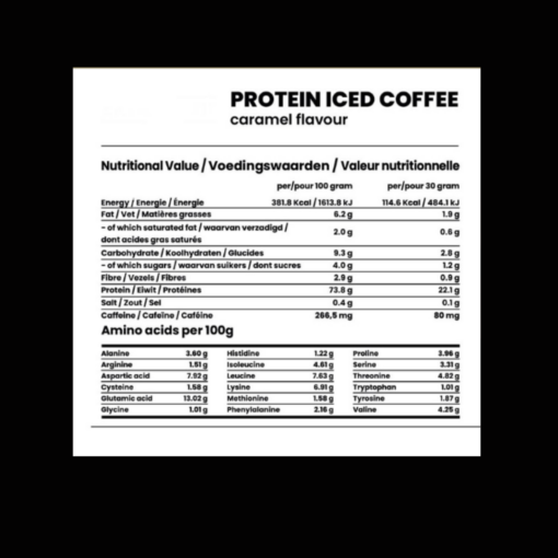 Protein iced coffee caramel 1kg - Afbeelding 3